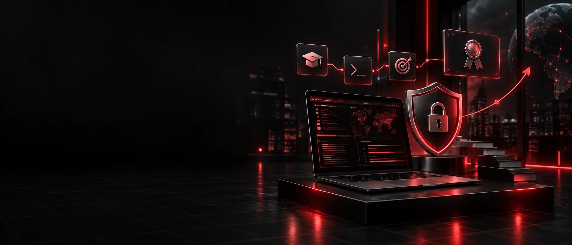 Cybersecurity learning platform with challenges, protection, and certification